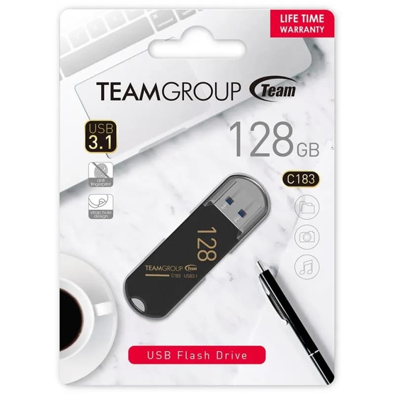 Clé USB TeamGroup C183 – 128 Go (USB 3.1)