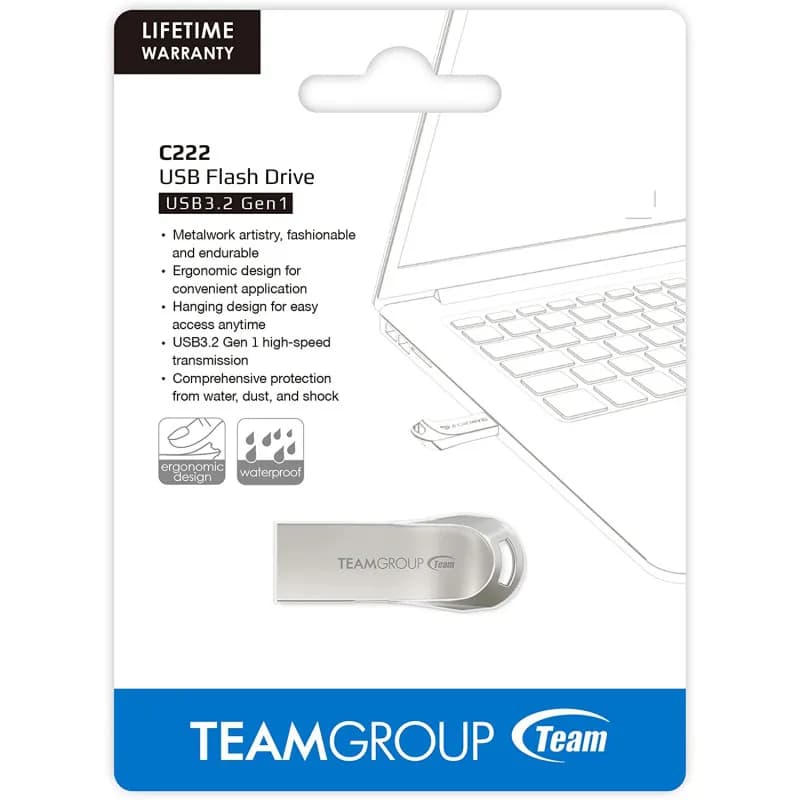 Clé USB TeamGroup C222 – 32 Go (USB 3.2)