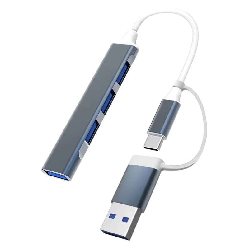 Hub USB 3.0 avec Adaptateur USB-C – 4 Ports